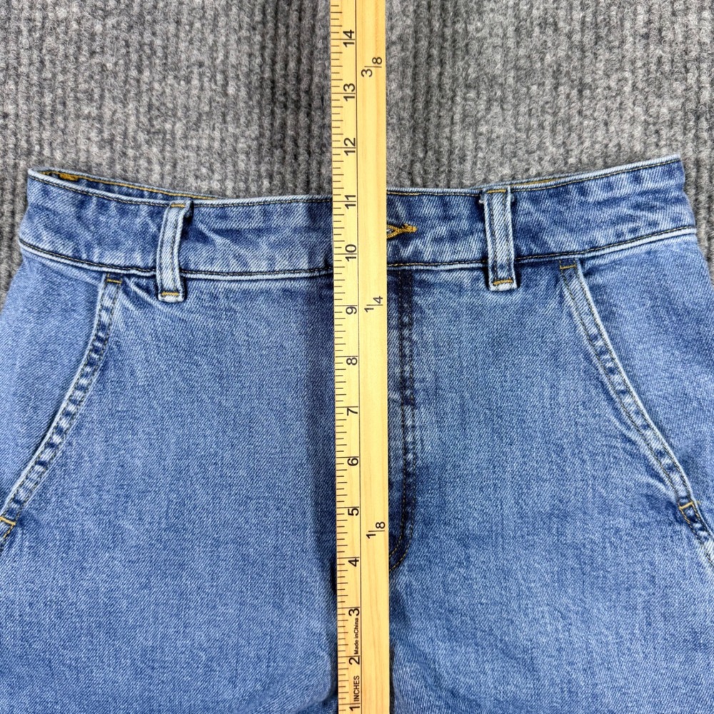 Everlane The Utility Barrel Jean 26R Medium Blue High Rise Curved Leg Denim - Picture 5 of 11